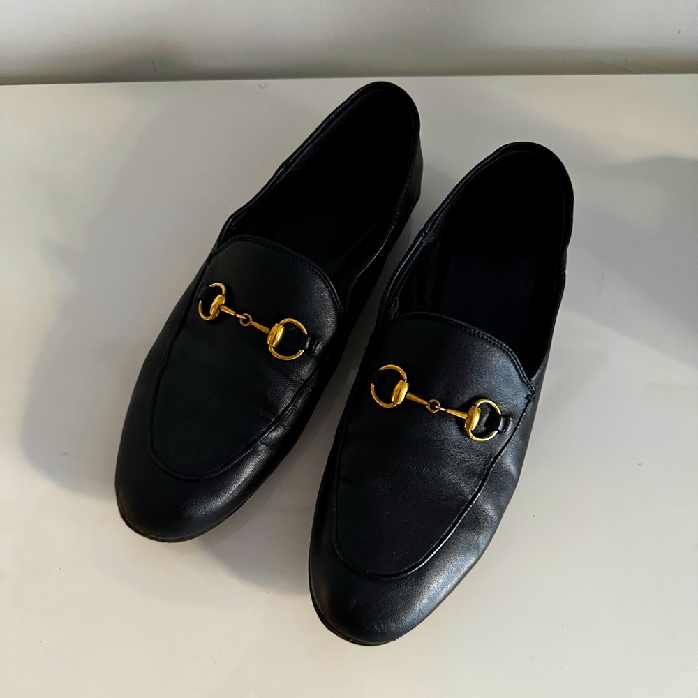 Gucci Horsebit black leather loafers